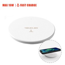 모즈온 템플러 15W 급속 무선충전기 무선충전패드, 화이트