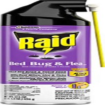 Raid Max Bed Bug and Flea Killer Kills Bed Bugs Eggs Dust Mites Lice and Ticks 17.5 Oz, 1