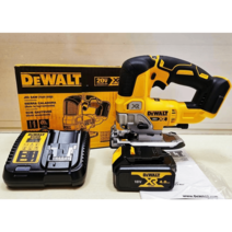 디월트 충전직쏘 DEWALT DCS334N DCS334B 목공 금속, 본체+4.0Ah 호환배터리+충전기