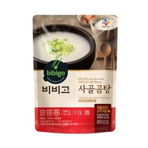 CJ더마켓 간편식 즉석식품 국레시피 탑티어 비비고 사골곰탕 국 탕 찌개 밀키트 500G, 12개