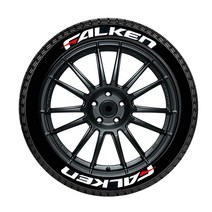 PIRELLI PZERO 3D 자동차 휠 스티커 튜닝 범용 고무 결합 레터링 도요타 혼다 BMW 벤츠 아우디, 09 SET-F(for 1 tire)