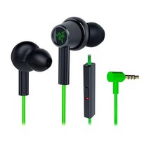 가수인이어 3.5mm 게임용 유선 게임 패드 ps4 컨트롤러 헤드폰 razer 이어폰, 초록
