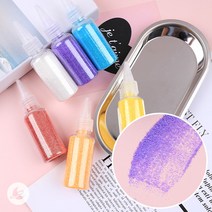 [대용량]형광 오로라 반짝이 파우더 레진 아트 공예 재료 R159, 2.옐로우