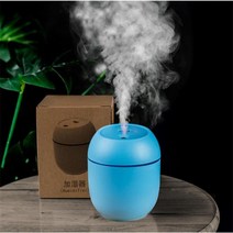차량용 공기청정기 환풍기 미니 초음파 공기 가습기 led 램프 usb 에센셜 오일, 파란색, 협력사