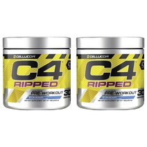 셀루코어 C4 립드 프리-워크아웃 앤 커팅 포뮬러 아이시 블루 라즈 맛, 180g, 2개