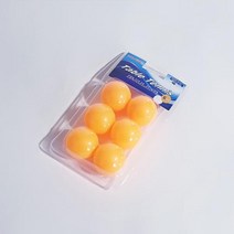 탁구 탁구공 연습용 레슨용 오렌지 6P M11333, 본상품