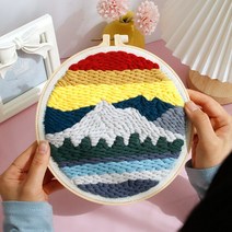 마술도구실플로랄 패턴 스타터 키트와 DIY 펀치 바늘 자수 키트 매직 터프팅 세트 뜨개질을 위한 파킹 크, 04 CCX49
