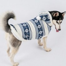 큰강아지옷 Winter Large Dog Coat Jacket Warm Big Clothes Christmas Pet Clothing Outfit Corgi Husky L, 02 파란_01 18