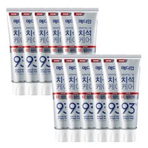 메디안 치석케어 화이트 치약 120g 12개