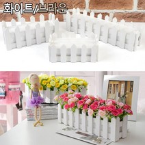 인조꽃 재료 꾸미기 인조나무 꽃꽃이 화분 2colors 조경용품 홈데코 조경 거실용 이사, 1개, 브라운 - 소