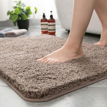 미끄럼 방지 매트 가정용 도어 매트 화장실 흡수 매트 화장실 문 매트 침실 미끄럼 방지 매트, 50x80cm [침실과 욕실의 문], 갈색