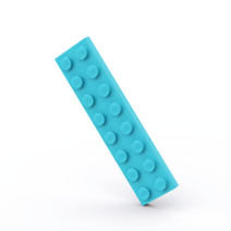 LEGO 레고 3034 2x8 베이직 블럭 부품 파트 브릭 세트, 라이트블루12개