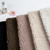 유명한원단 단면 양털 덤블링 다이마루 스판 원단 털 천 인디 5종, 인디베이지(PP)