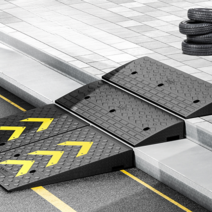 경사판 경사대 고강도 플라스틱 오르막 도로 턱 차량 받침대, 길이 100 폭 25 높이 5 cm