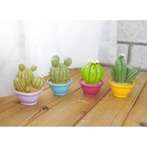 데스크 연출용 미니선인장 조화화분 집꾸미기 인조꽃