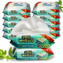 [에파타클린업] 구연산베이킹소다 프리미엄 물걸레청소포 중형 캡형 20매 대용량12팩, 12개