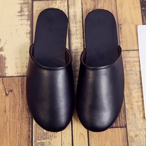 여자실내화 하이닝 가죽슬리퍼 봄가을 실내 바닥 회의실 피팅룸 남녀 밑창 발가락까지덮는스타일 문주문제작 Logo