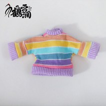 브라이스 호환 구체관절인형의상 Ob11 랜보우 스웨터 오비츠 11 BJD12 Cu-Poche P9 YMY 인형 스트라이프, 03 3