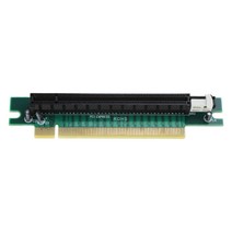1U PC 섀시를위한 PCIEXPRESS 90 직각 익스텐더 어댑터 카드, 검은색