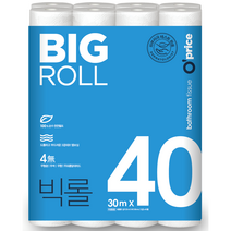 킴스클럽 OPRICE 빅롤화장지 3겹 30m 40롤 1개