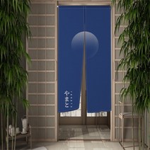 바란스커튼 중문커튼 가리개 일본식 단어 주방 커튼 침실 파티션 출입구 풍수 문 장식 AliExpress, CTS00005+85x150cm