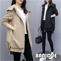 [바니드] 여자 야상 점퍼 자켓 롱코트 캐주얼 빅사이즈 봄- 3501