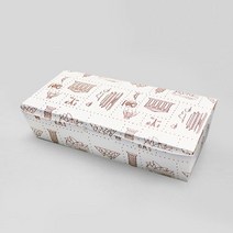 종이도시락 김밥 튀김 사이드 포장 일회용도시락 연속무늬 패턴 2호 제이팩 [100ea], 100개입×1개, 1개
