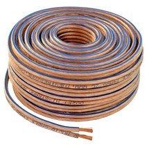 TheWiresZone 자동차 홈 오디오 스피커 와이어 투명 클리어 케이블 14.. 정품보장, 14 Gauge 100 feet