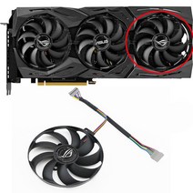 컴퓨터PC 3 피스 87MM T129215SU ASUS RTX2070 ROG STRIX-GeForce RTX 2060 Super 2080 Ti 또는 RX 5600 XT 5700XT, 7PIN