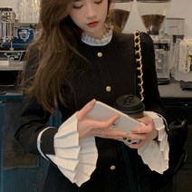 춘게엘 블랙 앤 화이트 원피스 스커트 xian601