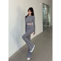 스키니슬랙스 XS 니트 마이크로 부츠컷 와이드팬츠 여성 하이웨이스트 날씬해 보이는 겨울 가을 작은 키커 4196251914