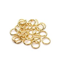 공예 부속 34 5 6 7 8 10 12mm 점프 링 스플릿 커넥터 Diy 쥬얼리 찾기 액세서리 만들기 도매 용품 200, 02 18K Gold_04 6mm