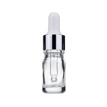바른용기 투명 스포이드공병 유리 용기 [실버/화이트], 100개, 20ml