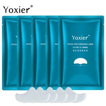 yoxier 이마 주름 제거 패치 페이드 이마 라인 이마 퍼밍 마스크 인상 라인 트리트먼트 스티커 리프팅 스킨 케어, 5개