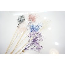 라핀 디퓨저 스틱 꽃스틱 디퓨저 장식 프리저브드 미니안개, 흰색