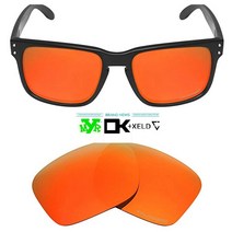 [3주년 이벤트/오늘 출발] 오클리 홀브룩 선글라스 파이어 레드 미러 교체렌즈 제주도 울릉도 포함, 아이스 블루(편광)