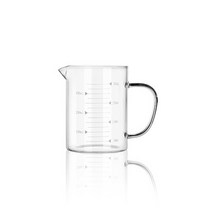 누들 내열강화유리 계량컵 비커 전자렌지용기 350ml / 500ml / 1000ml (용량선택)