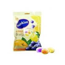 썬키스트 125g X 6 레몬 오렌지 포도맛 과즙 잼 사탕 캔디