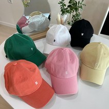 데일리 심플 알파벳 코튼볼캡 모자 [단품가능/커플모자추천]