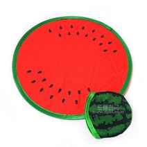 도매천국 원터치 원형 포켓 수박 부채 햇빛가리개, 1개