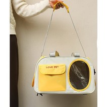 코믈리 반려동물 삼면통풍 이동가방+이너쿠션세트, 엘로오