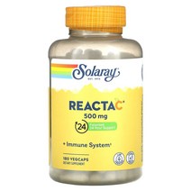 솔라레이 Solaray Reacta-C 500mg 180배지캡슐, 60개