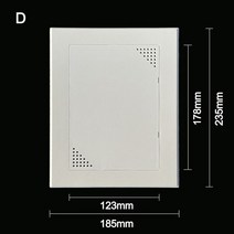 점검구 천장 벽 욕실 화장실 제작 플라스틱 건식 벽체 액세스 패널 검사 구멍 ABS 도어 벽 천장 흰색 해치, 4D