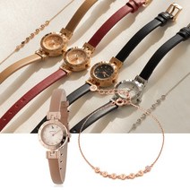 [KT알파쇼핑](세트)헤지스 가죽 시계 + 코인 실버 팔찌 세트