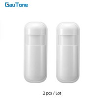 GauTone PIR 모션 센서 감지기 433MHz eV1527 홈 경보 시스템 무선 적외선 동작 감지기, CHINA_2, 02 2