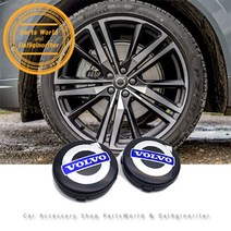 볼보 휠캡 순정타입 타이어 밸브캡 XC40 XC60 XC90, A03.휠캡-올블랙