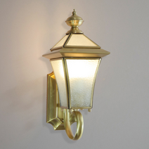 외부 조명 벽등 조명 외부 야외 방수 벽등 엔틱 LED 인테리어, 01.신주 1등(A)_노란빛(10w)