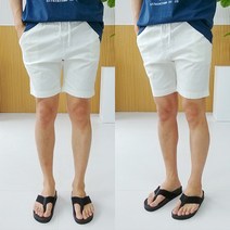 로니제이 남자 여름 5부 린넨 워싱 스판 빅사이즈 밴딩 반바지 M부터3XL까지