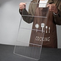 레트로 훈연 바베큐 그릴용 스텐 석쇠 60×40, 07.베이지35.5x27x1.5cm메쉬