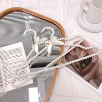 논슬립옷걸이 진주옷걸이40cm 논슬립 미끄럼방지 코팅 옷걸이 WAD86A4, 1개, 수앤진쿠팡 화이트40cm